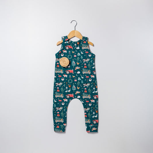 Christmas farmyard - baby and children’s romper