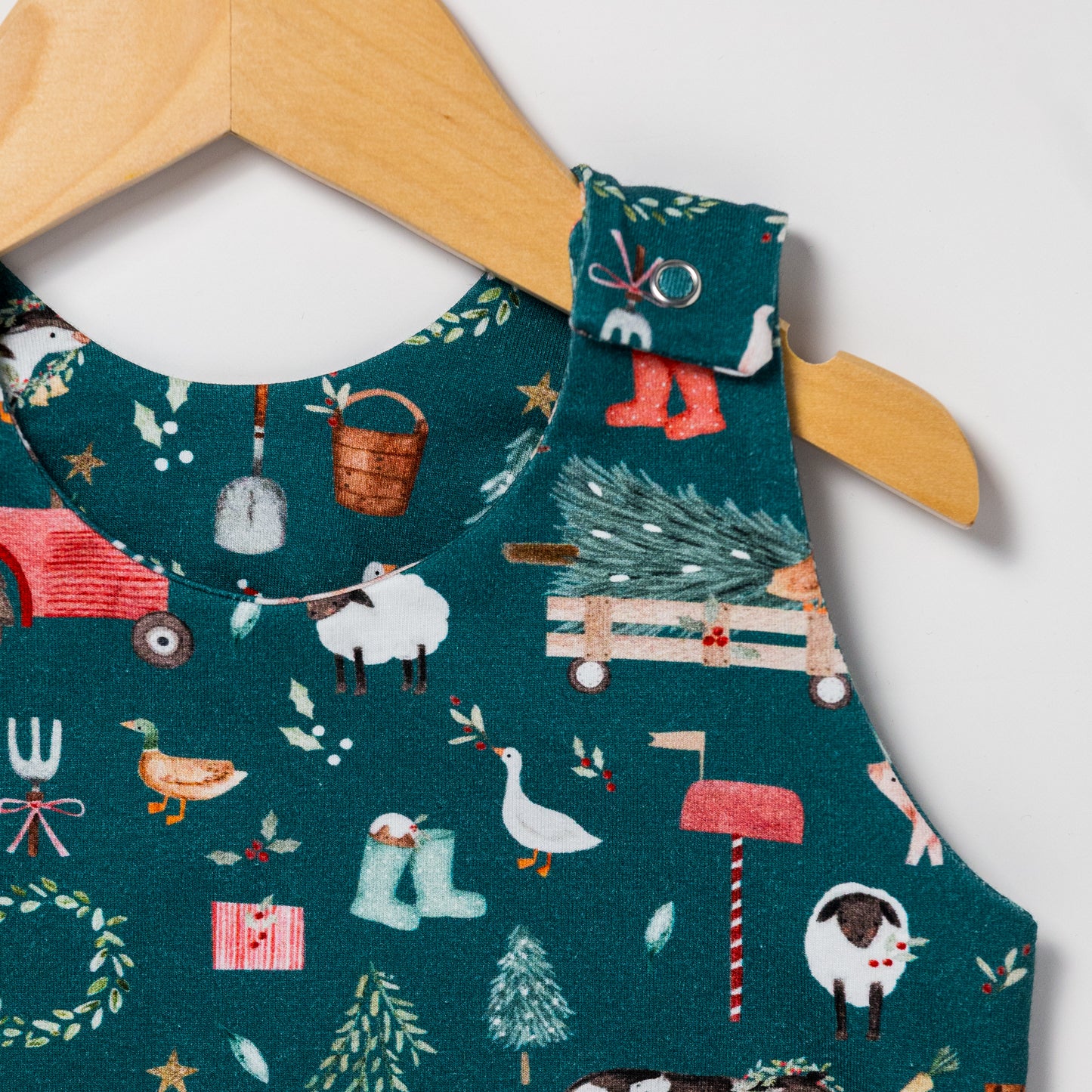 Christmas farmyard - baby and children’s romper