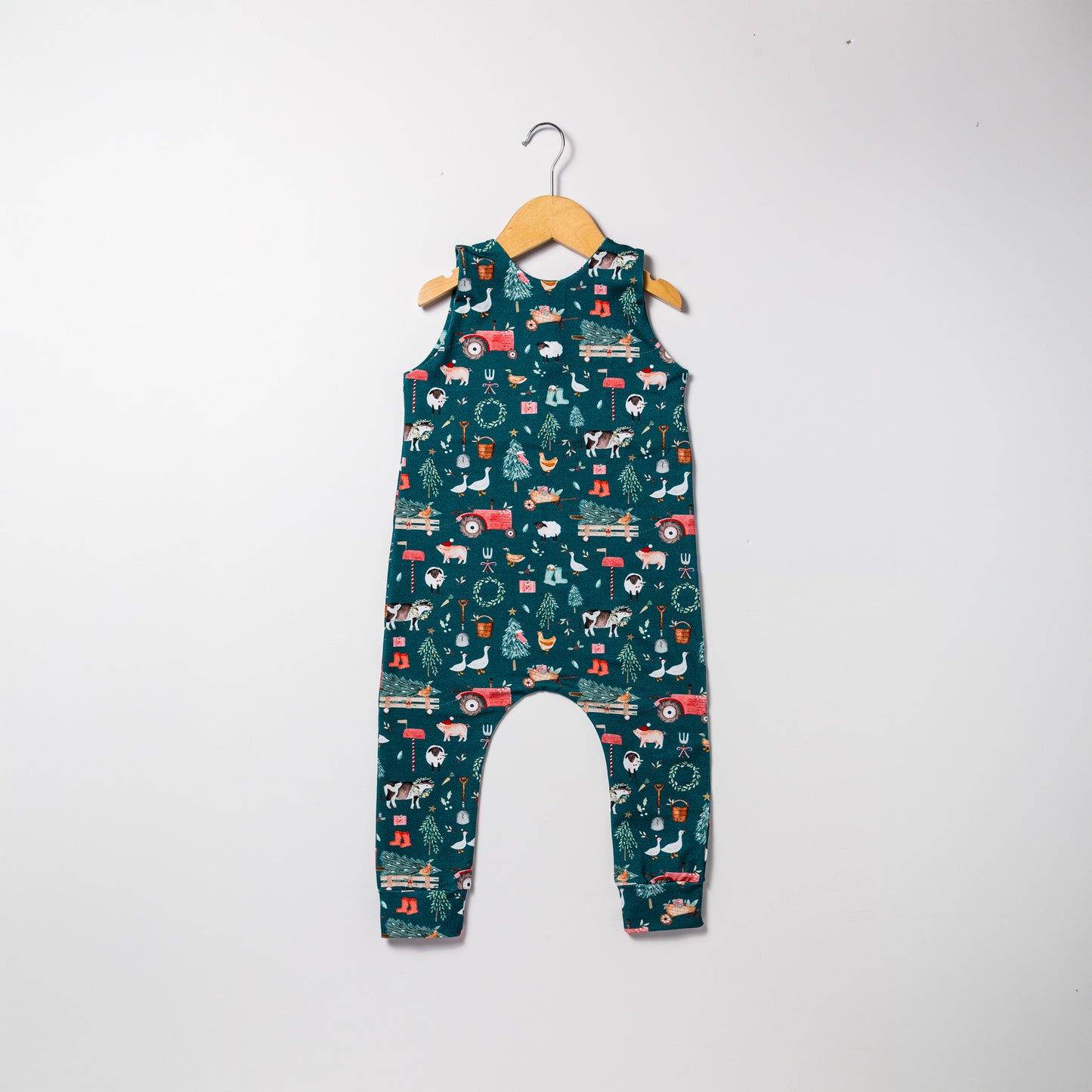 Christmas farmyard - baby and children’s romper